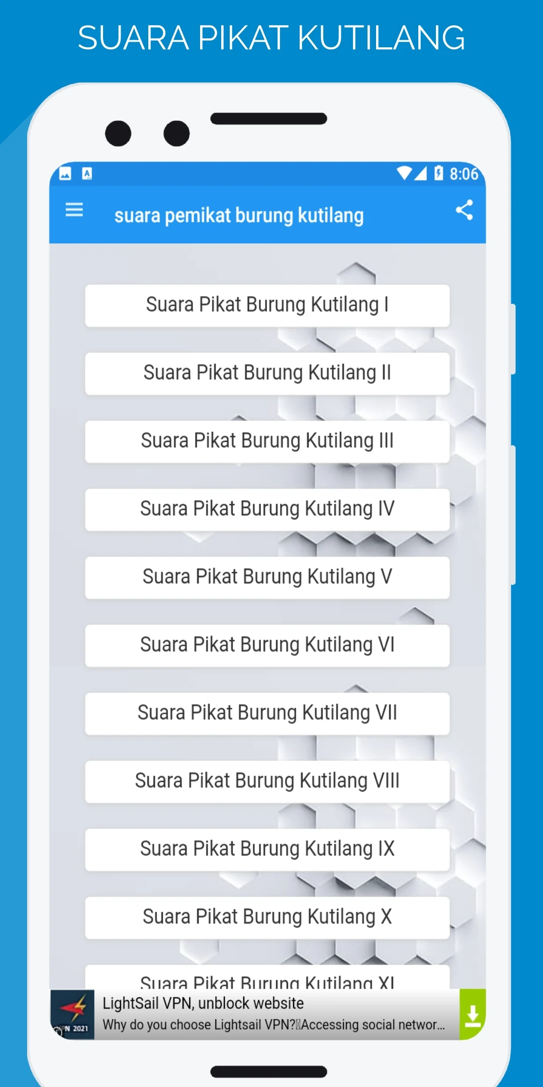 suara pemikat burung kutilang screenshot