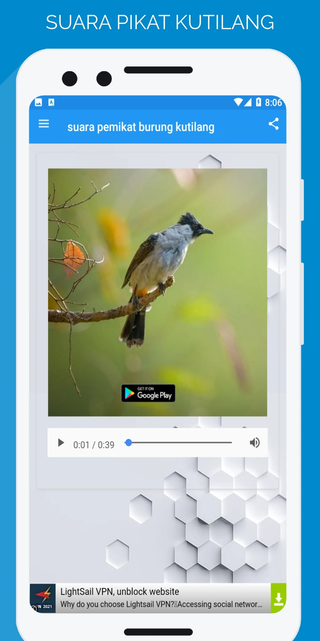 suara pemikat burung kutilang screenshot